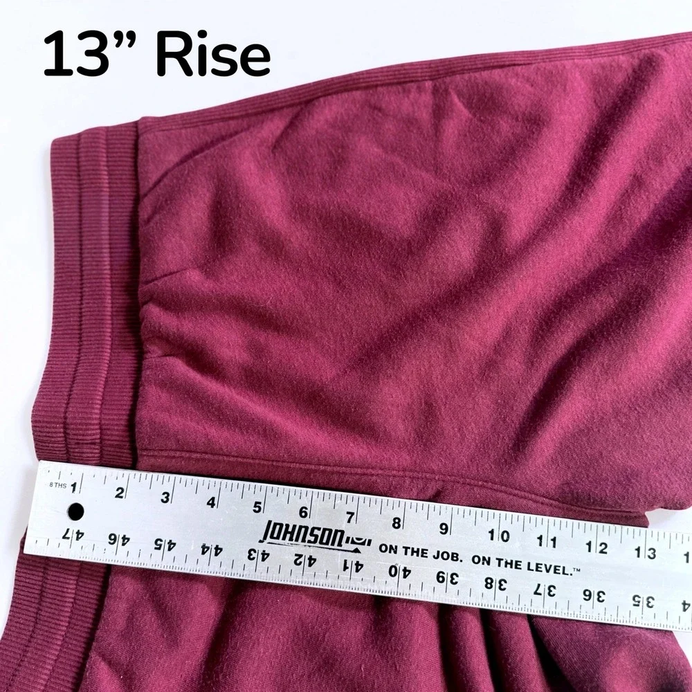 Member's Mark Ribbed Jogger Bordeaux Maroon Sweatpants P21-0217 Medium